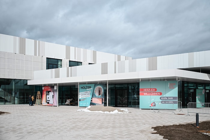 Ruhe vor dem Sturm: Die Messehalle 22 wird in dieser Woche eingeweiht.