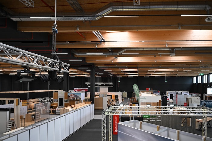 Die Messehalle 22 lässt sich bei Bedarf in drei Bereiche unterteilen.