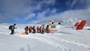 Mitte Jänner am Gennerhorn: Bergrettung, Polizei und Flugrettung sind oft gemeinsam im Einsatz.