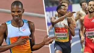 Tshepiso Masalela (im Bild links bei der Diamond League im Vorjahr) ließ sich zu einer ...