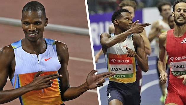 Tshepiso Masalela (im Bild links bei der Diamond League im Vorjahr) ließ sich zu einer ...