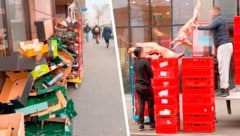 Ein tägliches Bild: Berge von Kartons und Verpackungsmaterialien vorm Eingang. Ohne erkennbare ...