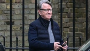 Peter Mandelson wenige Tage vor seiner Festnahme in London
