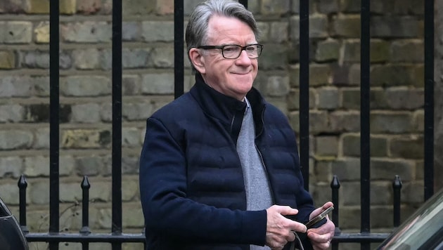 Peter Mandelson wenige Tage vor seiner Festnahme in London