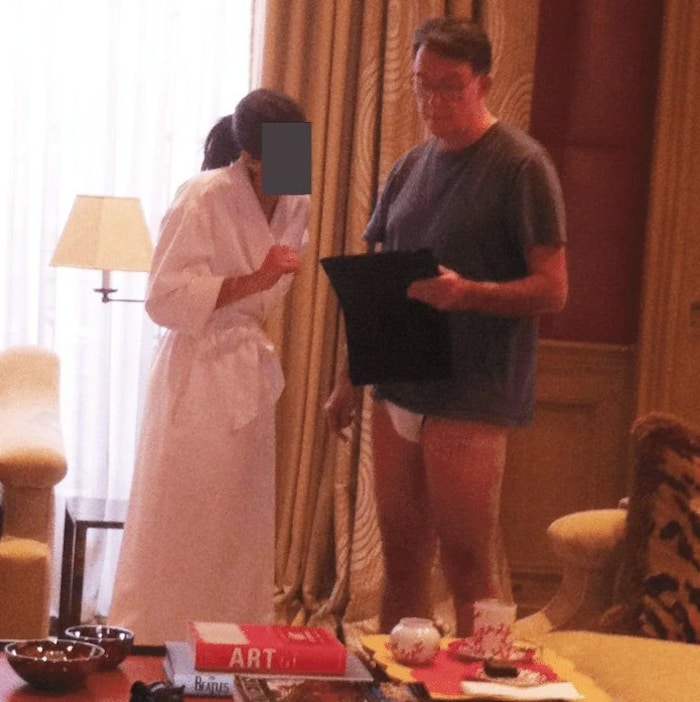 Dieses Foto von Peter Mandelson wurde in den Epstein-Akten gefunden und bereits vom ...