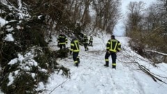 Im Dauereinsatz: Burgenlandweit leisteten mehr als 6000 Feuerwehrleute von Freitag bis Sonntag ...