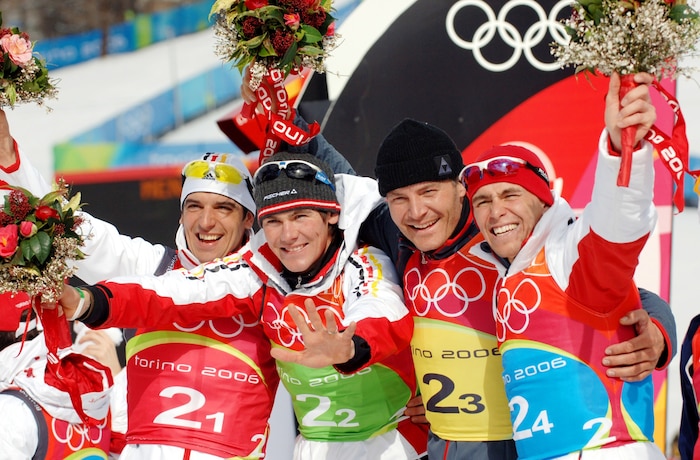 Ricco Groß, Michael Rösch, Sven Fischer und Michael Greis (v.l.n.r.) krönten sich 2006 zu ...