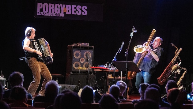 Freude an der Überraschung: Kimmo Pohjonen (links) und Mats Gustafsson (rechts)