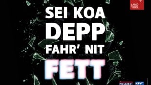 Eine Antialkoholkampagne des Landes Tirol