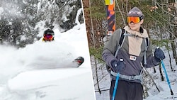 Pirmin (14, re.) schildert eindrucksvoll sein Horrorerlebnis im Tiefschnee.
