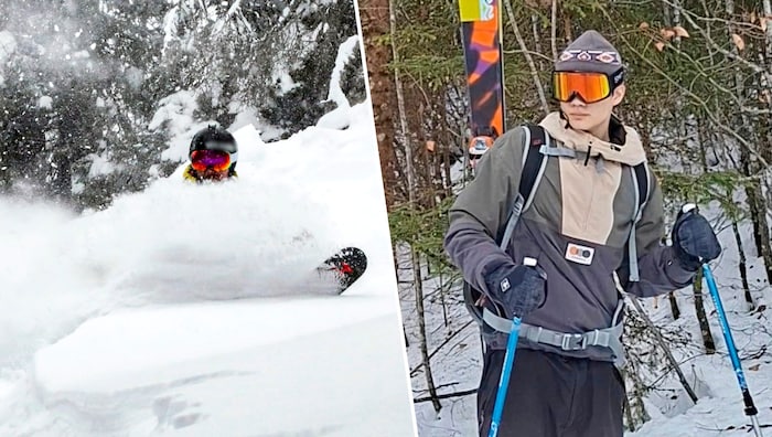 Pirmin (14, re.) schildert eindrucksvoll sein Horrorerlebnis im Tiefschnee.