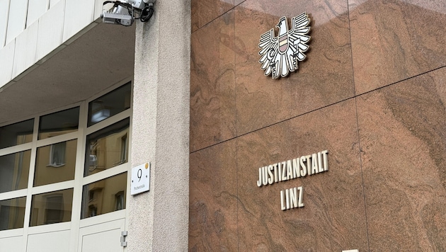 Die Frau sitzt in der JA Linz.