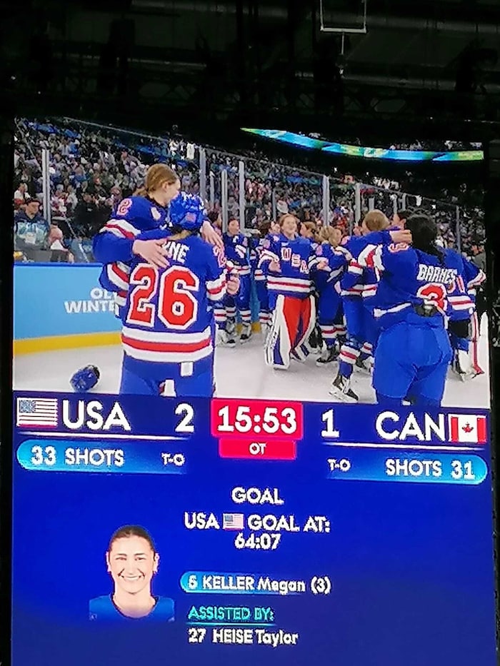 Das US-Team gewann das Eishockeyfinale. Supersberger zählte die Schüsse.