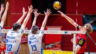 GEPA Paul Nusterer (re.) ist Volleyballer, Papa Dieter eine Basketball-Legende.