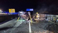 Das Auto des 35-Jährigen kam auf dem Dach zum Liegen – der Mann wurde beim Unfall schwer ...
