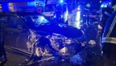 Nach dem Sturz mit dem E-Scooter verunfallte der Beschuldigte auch noch mit dem gestohlenen Pkw.