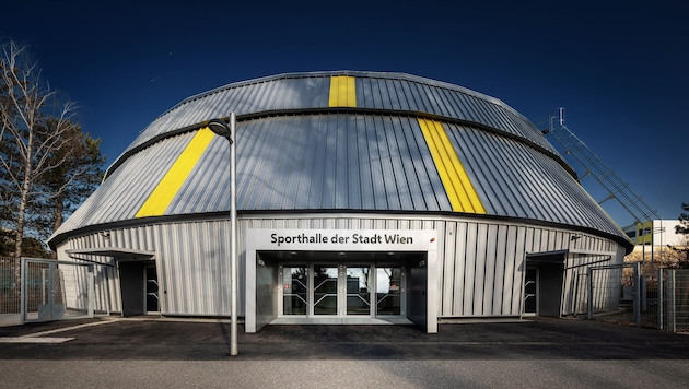 Die Sportstätte ist eine von sechs Rundhallen in Wien