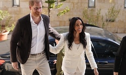 Prinz Harry und Herzogin Meghan reisten nach Jordanien. Es ist der erste Auftritt des Paares ...