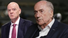 Sepp Blatter (r.) kritisierte seinen Nachfolger Gianni Infantino (r.).