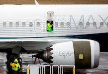 An einer Boeing 737 MAX 8 der American Airlines wurde eine Beschädigung am Querruder ...