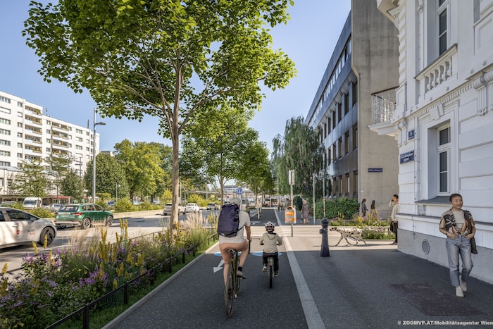 Dei radwege entlang der Liesing werden heuer optimiert