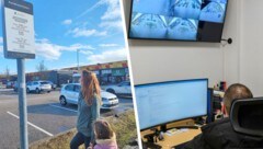 Nina T. (li.) flatterte nach einem Einkauf im „Frunpark“ in Asten ein Bußgeldbescheid von 88 ...