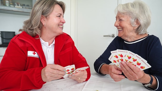 Jass-Runde gefällig? Auch das ist im Rahmen eines Rot-Kreuz-Besuchs möglich.