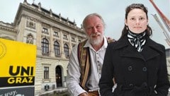 Viktoria Müller und Jörg Feldmann von der Uni Graz forschen zu PFAS. 