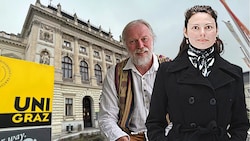 Viktoria Müller und Jörg Feldmann von der Uni Graz forschen zu PFAS. 