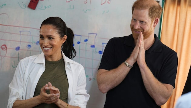 Fernab der Skandale im Königshaus konnten Meghan und Harry ein schönes Osterfest genießen ...