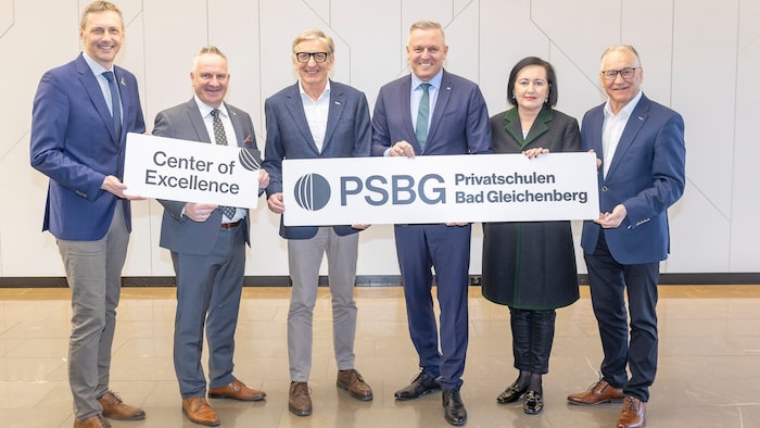 Schulterschluss für die Tourismusschulen Bad Gleichenberg (v.l.): Alfred Tieber (Direktor), ...