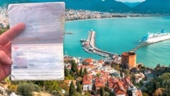 Der zerknitterte Pass wurde am Airport in Antalya nicht akzeptiert.