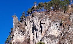 Der „Hängende Stein“ in Nüziders war Schauplatz eines tragischen Unfalls.