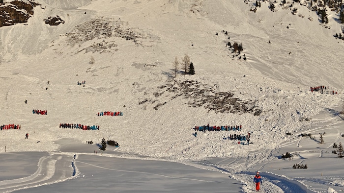 Schauplatz Obertauern: Die mächtige Lawine löste sich im Bereich der Plattenspitze (2294 m).