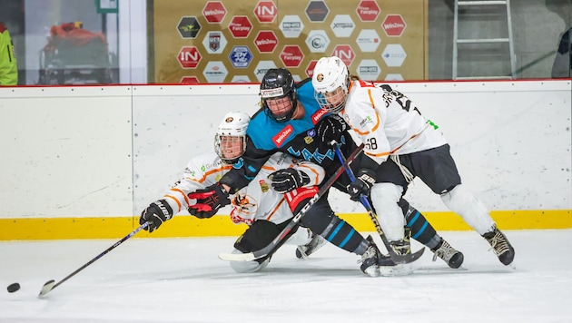 Die Graz Huskies (weiß) prallen auf die Lakers Kärnten.