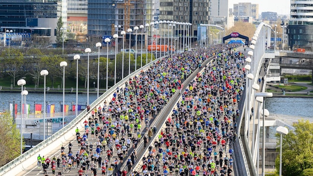 Szene aus dem Wien-Marathon