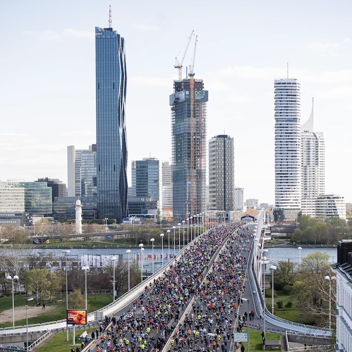 Szene aus dem Wien-Marathon