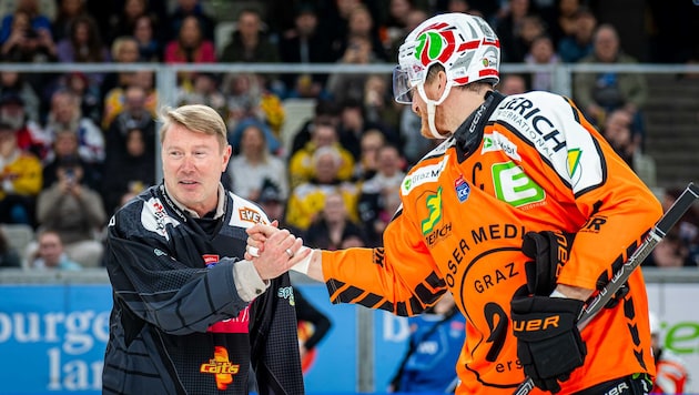 Auch Formel-1-Legende Häkkinen gratulierte in Wien.