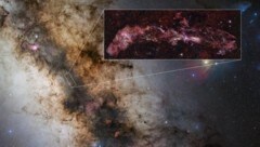 Diese spektakuläre Aufnahme zeigt die „Zentrale Molekülzone“ – ein dichtes Gas- und ...