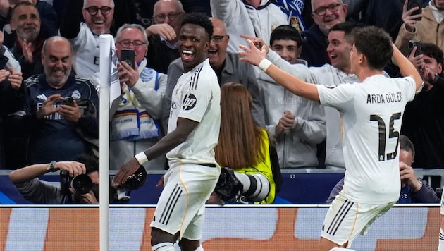 Vinicius Junior jubelt in Madrid