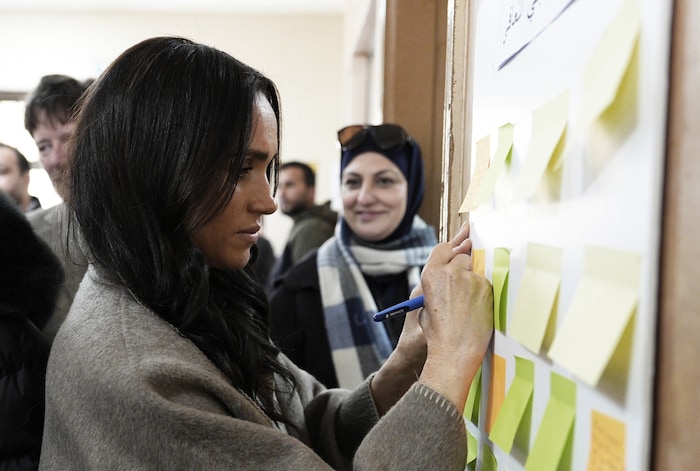 Herzogin Meghan hinterlässt eine Mut-Botschaft.