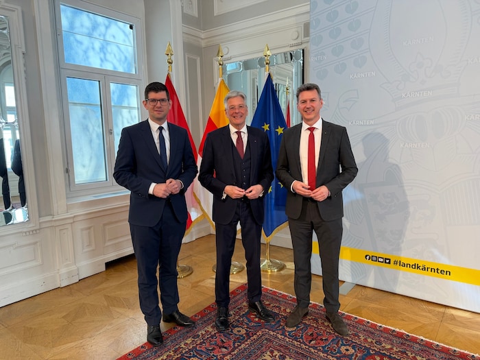 Gruber, Kaiser und Fellner (v.l.n.r..) zeigten sich am Donnerstag geschlossen.