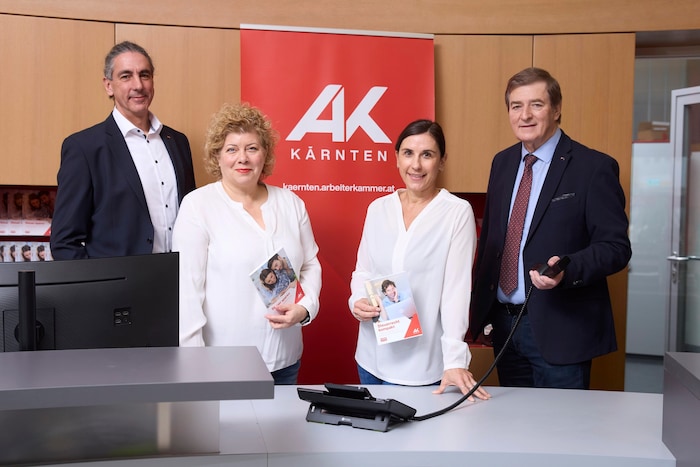 AK-Präsident Günther Goach, AK-Direktorin Susanne Kißlinger, AK-Direktorin-Stellvertreterin ...