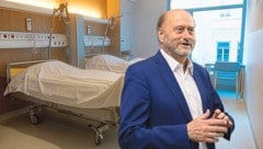 AKH-Direktor Herwig Wetzlinger ist stolz auf sein Haus.