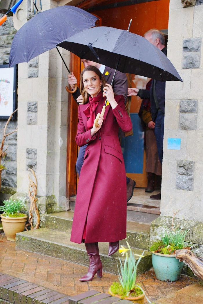 Der britische William, Prince of Wales (hinten) und Catherine, Princess of Wales (vorne) ...