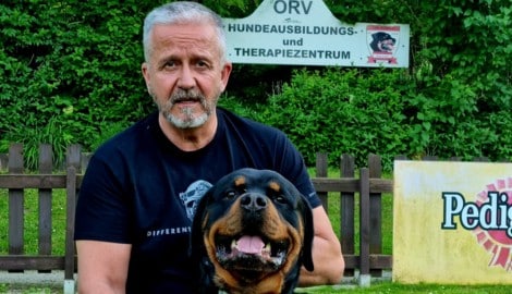 Georg Sticha vom Rottweiler-Klub