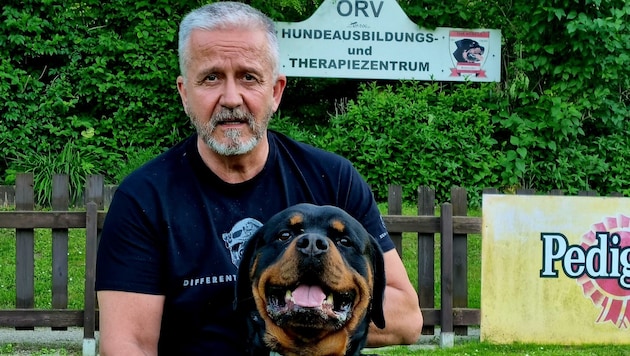Georg Sticha vom Rottweiler-Klub