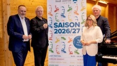 Landeshauptmann Doskozil, Intendanten E. und J. Kutrowatz, Kulturchefin C. Priber.