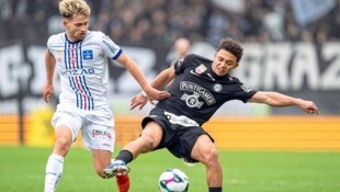 Auch Sturms Jungstar Jacob Peter Hödl (re.) diente sich über die Akademie und Sturm II hoch.