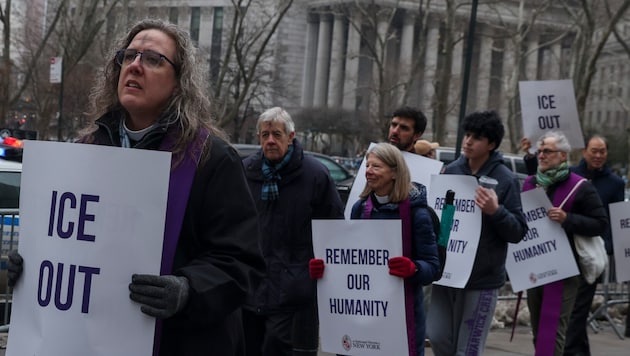 Protest gegen die Einwanderungs- und Zollbehörde ICE in New York